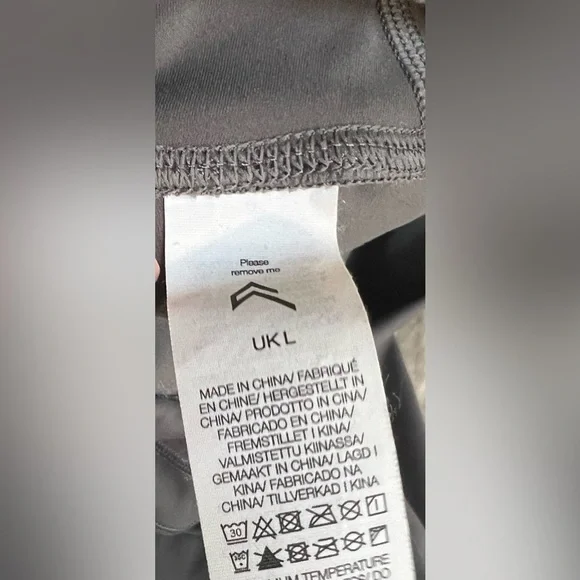 Oner Active Unified High Waisted Leggings - Charcoal Gray Size L - Picture 9 of 9